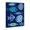 Stupell Industries Mediterranean Tiles Fish Canvas Wall Art Design by Deborah Curiel